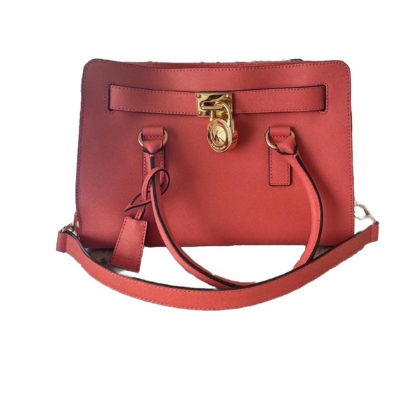 Michael Kors Handbags - ✰michael kors hamilton bag in coral pink✰